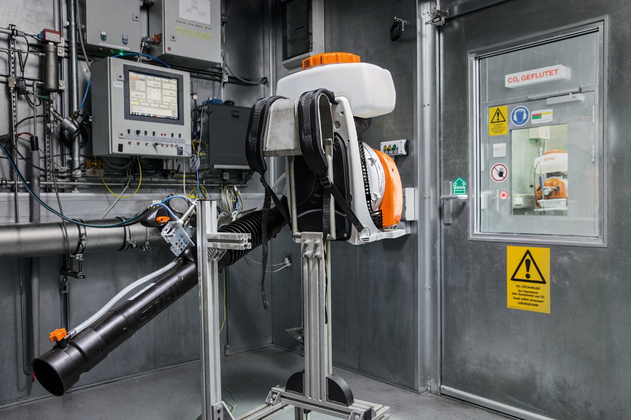 Kontrola wartości CO2 urządzenia STIHL w fazie projektowania