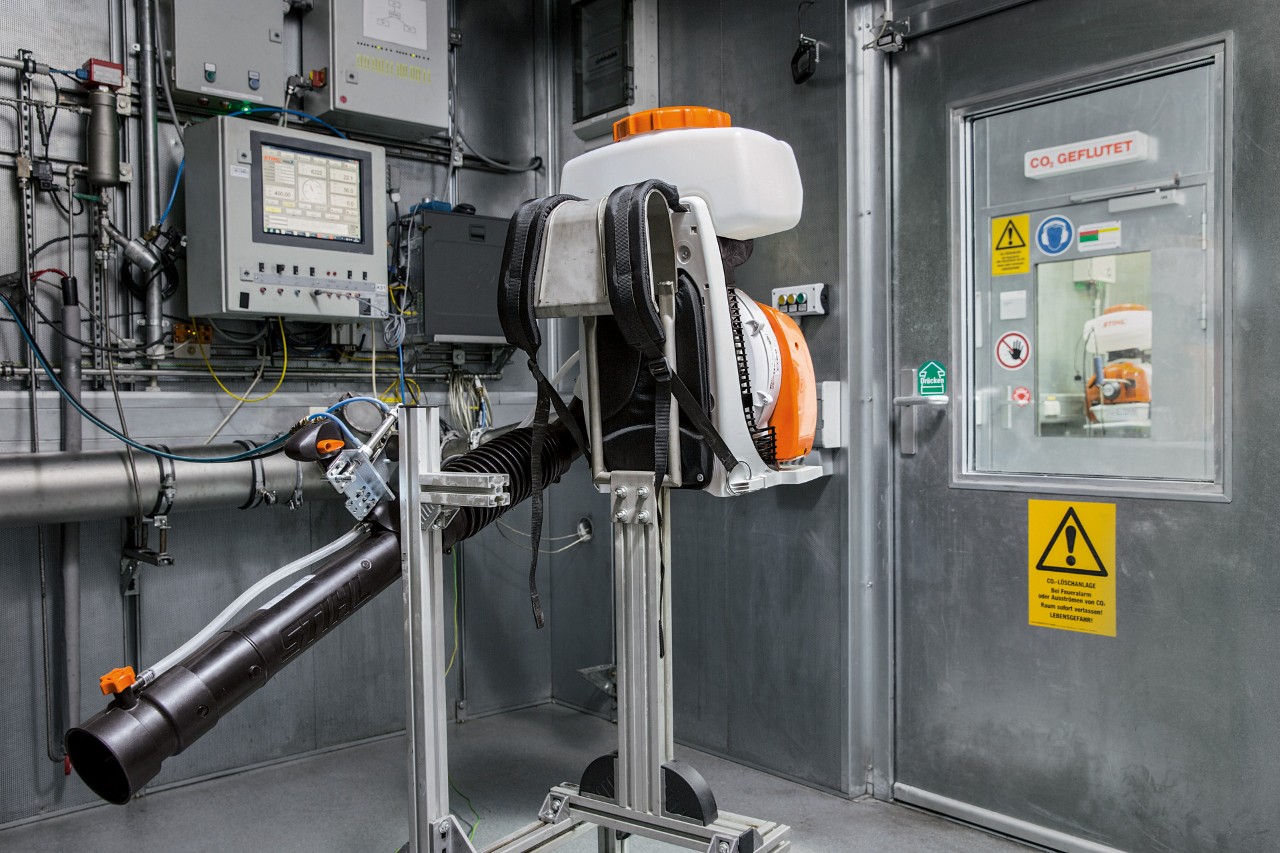 Kontrola wartości CO2 urządzenia STIHL w fazie projektowania 